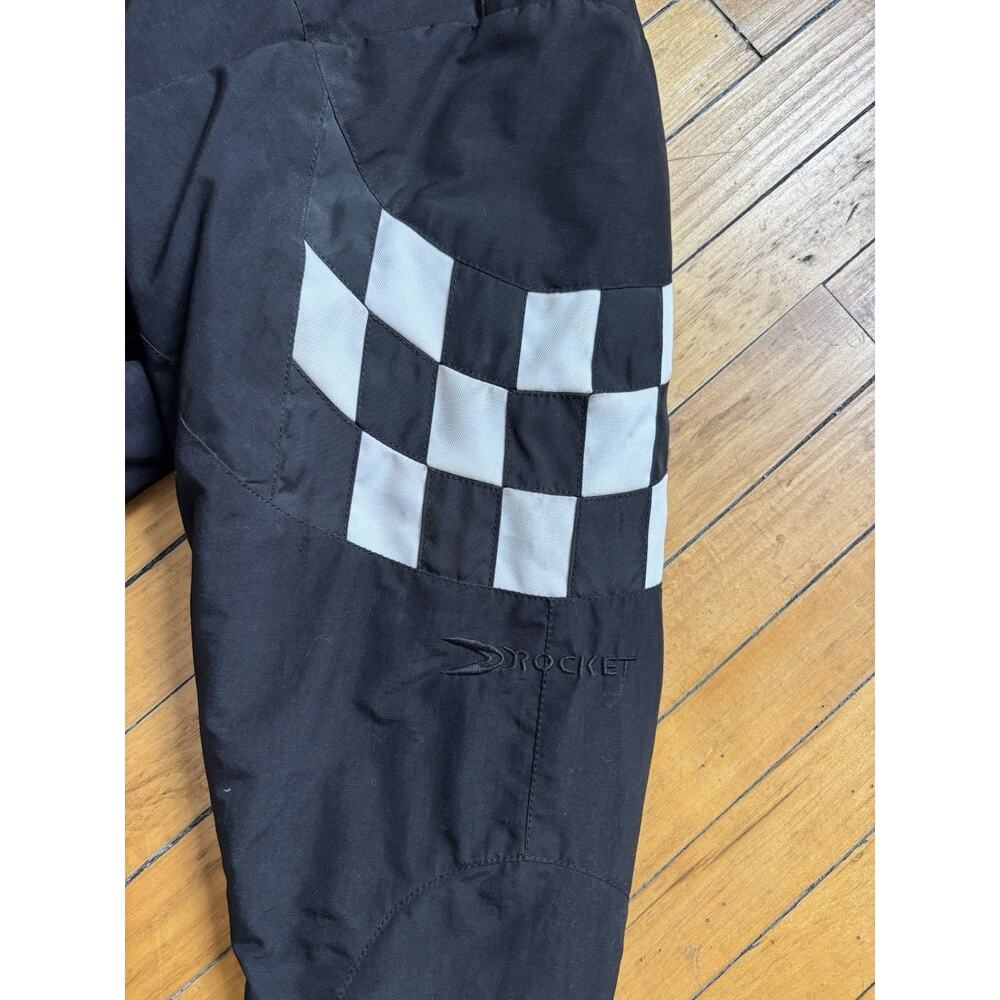 Joe Rocket Racing Checkered Pattern Jacket Mens Large Racing Thick Biker Coat - Picture 4 of 8